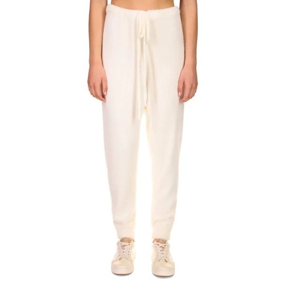 SANCTUARY Super Cozy Soft Slow Down Lounge Joggers NWT - Ivory - Picture 1 of 5
